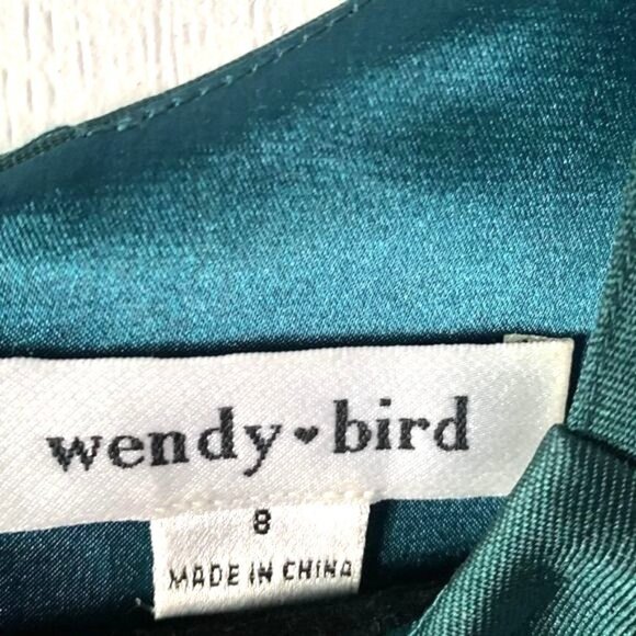 Wendy Bird Emerald Green Sleeveless Dress Size 8 - Picture 3 of 10